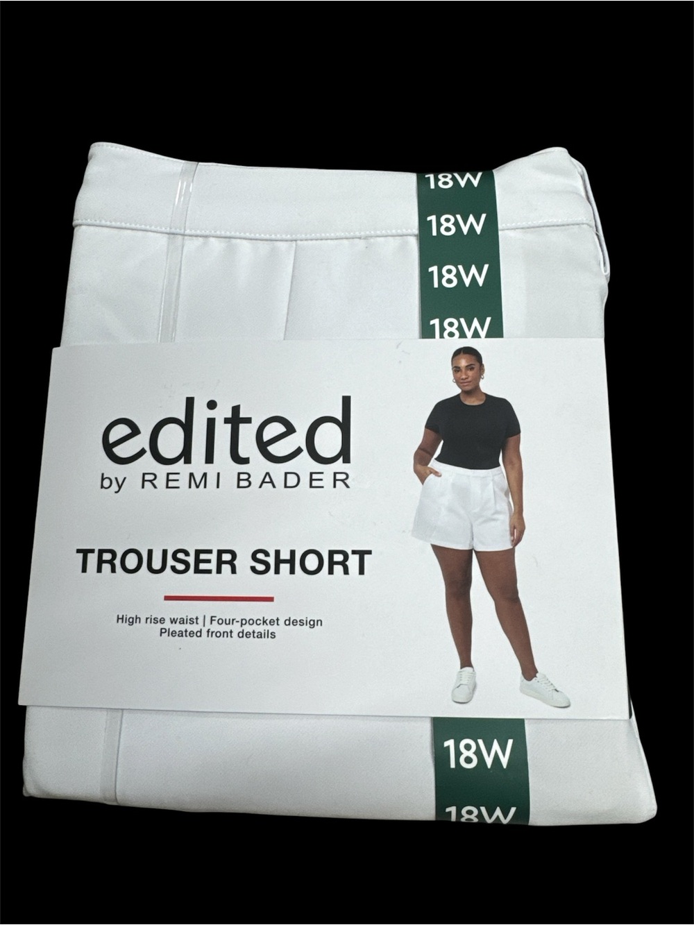 Edited by Remi Bader 18W White shorts NWT